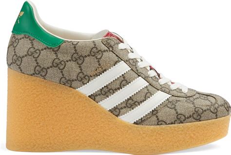 adidas gucci x gazelle|adidas x Gucci Wedge Gazelle Sneaker .